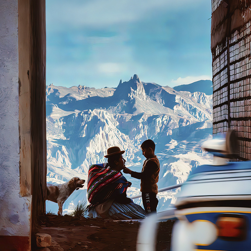 La Paz city and people