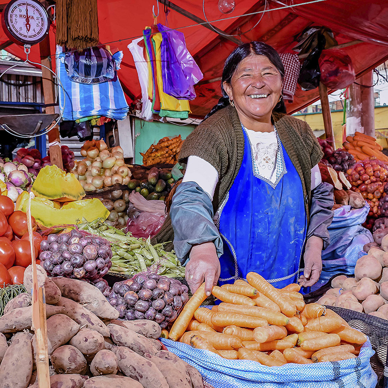 La Paz city_ local market